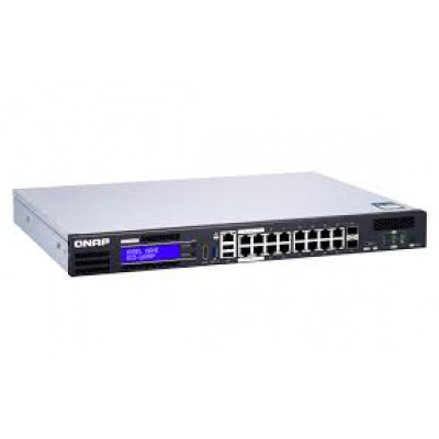 QNAP QGD-1602P-C3758-16G 8x 2.5GbE PoE ports 8x 1GbE PoE ports 2x SFP+ 10GbE 500W total power comsumption